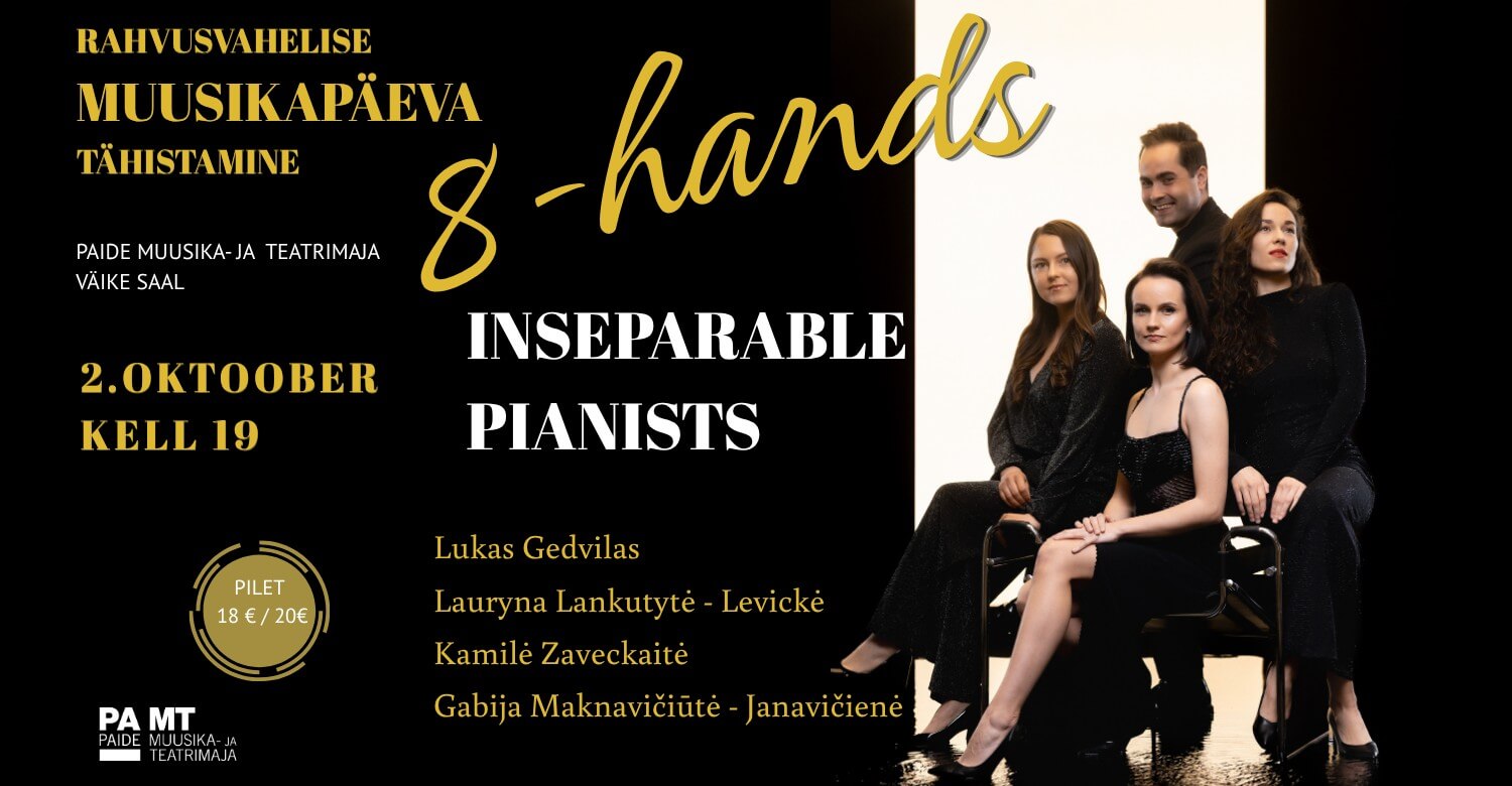 Rahvusvahelise muusikapäeva tähistamine: 8-hands Inseparable pianists
