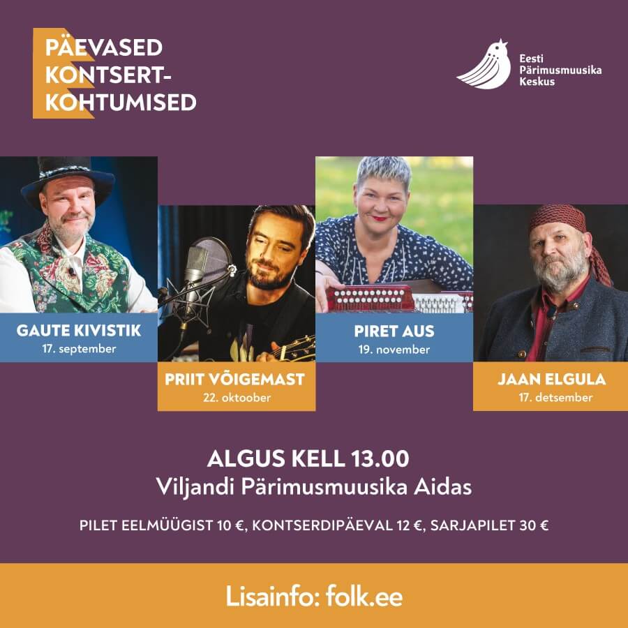 Päevaste kontsertkohtumiste sarjapilet