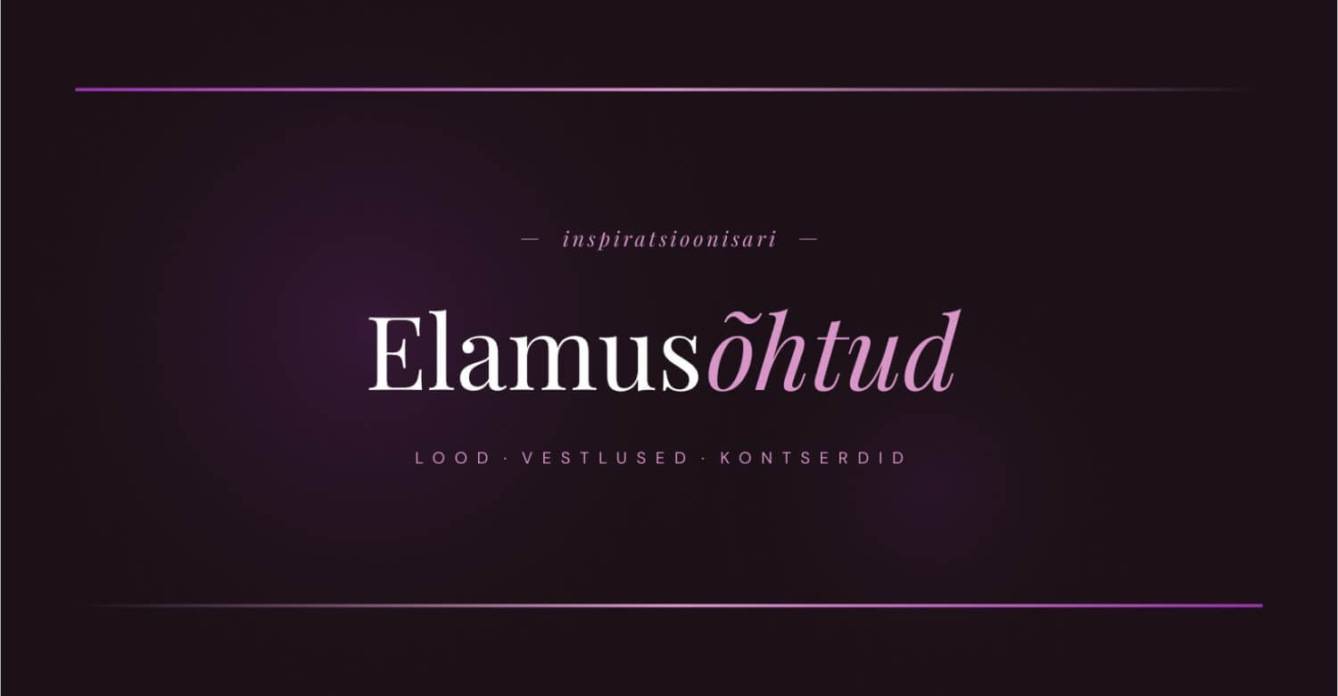 Inspiratsioonisari "Elamusõhtud"
