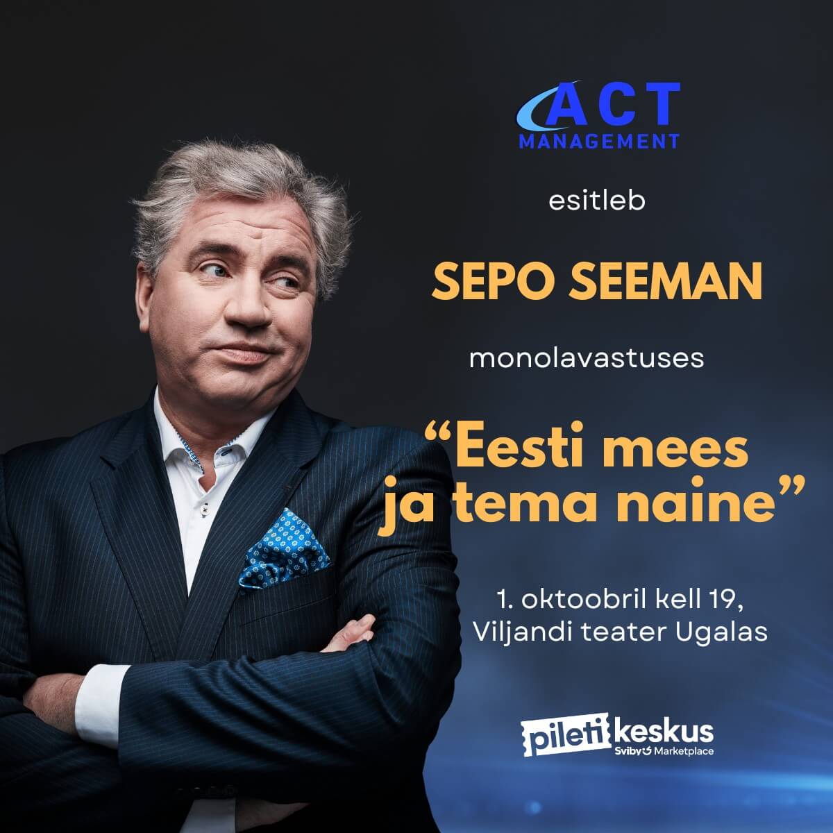 Sepo Seeman "Eesti mees ja tema naine" Viljandis