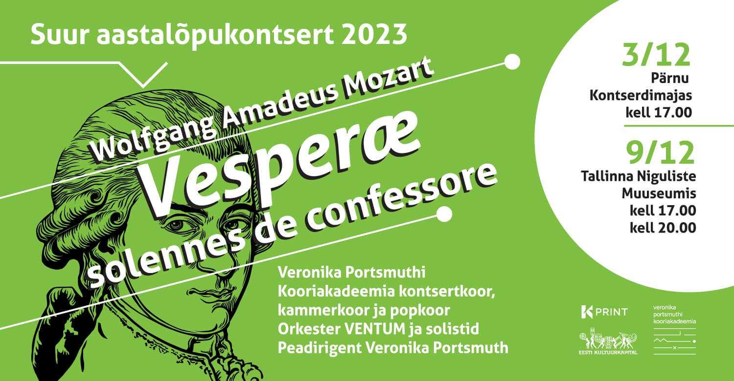 Suur aastalõpukontsert 2023. W. A. Mozart "Vesperae solennes de confessore"
